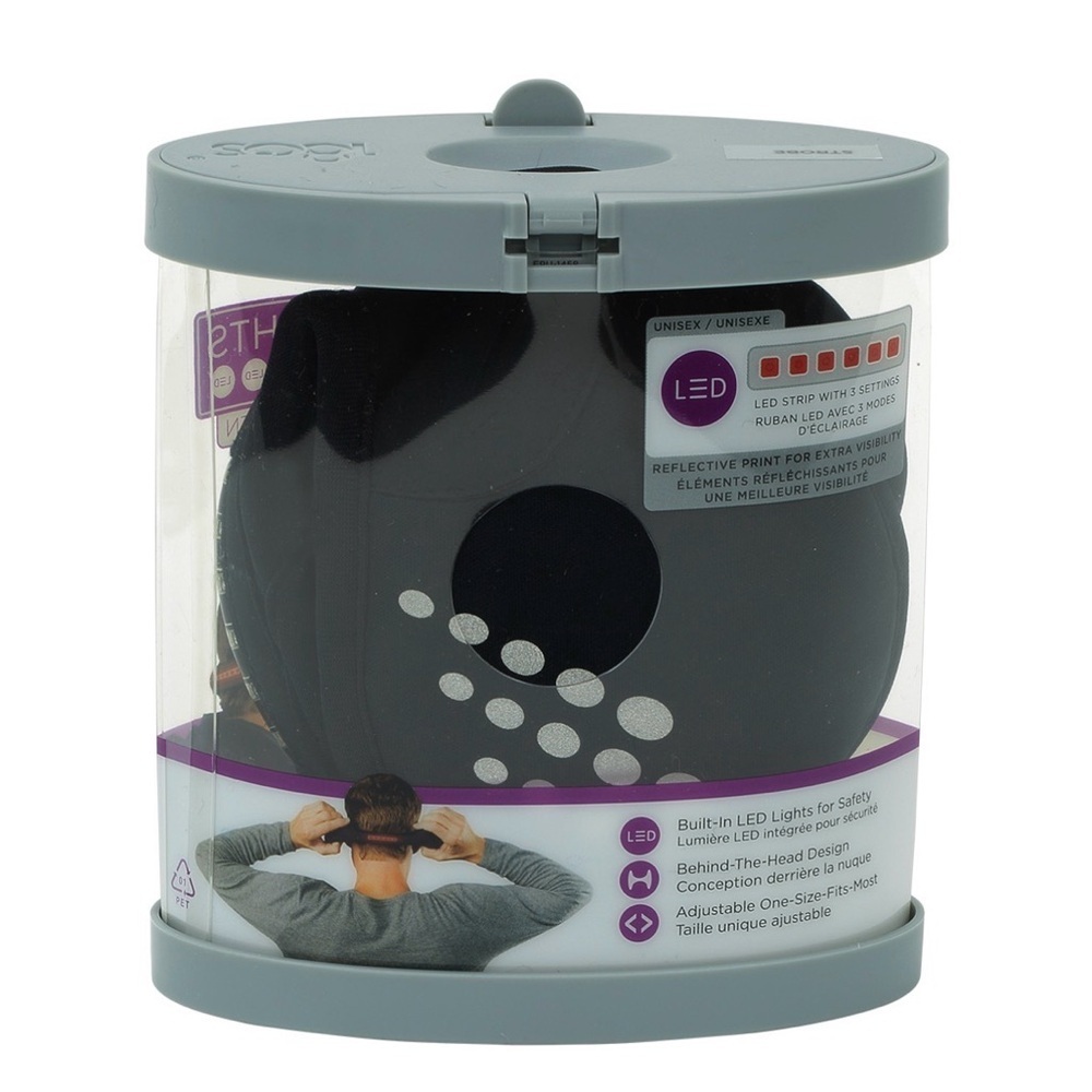 Black LED Reflective Headband